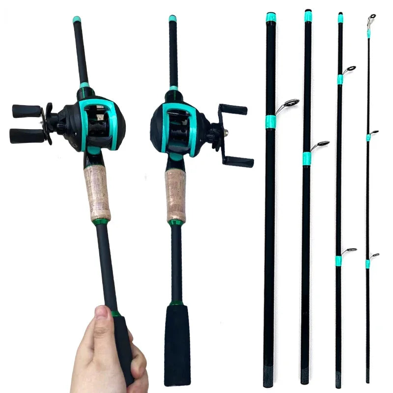 Lure Fishing Rod Combo 1.8/2.1m Carbon Spin/Cast Travel - View 2 | SAMAG