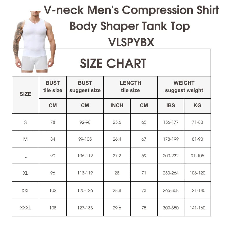 Men's V Neck Shapewear Compression Sleeveless Vest Breathable Slim Fit Undershirt for Running Fitness Daily Casual Summer Wear