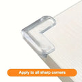 Transparent anti-collision corner protector and anti-collision adhesive silicone protective cover for windows