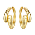 Orstarry S925 Sterling Silver 18k Gold Modern Square Earrings Hoop Earrings For Women Jewelry Original Trendy Anniversary Gifts