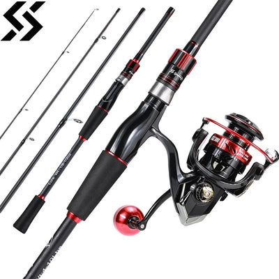 Sougayilang Spinning Fishing Combo 1.8m 1.98m 2.1m 4 | SAMAG