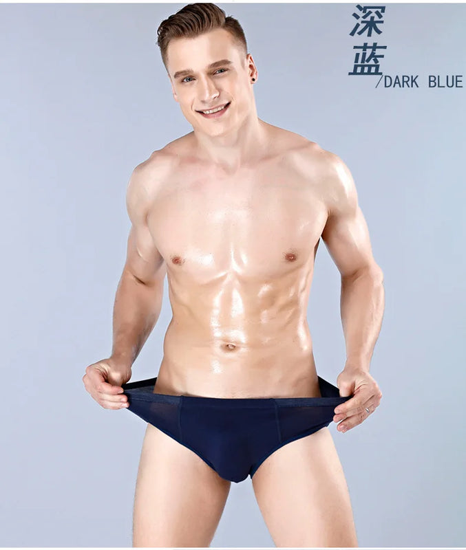 Top Qaulity ! Men Briefs Underwear Underpant Bamboo Fiber Brief 5pcs/lot  Free Shipping