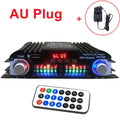 Woopker 45W*4 HiFi Sound Amplifier Digital 4 Channel Audio Amp Support Bluetooth Karaoke Player FM Remote Control for Home