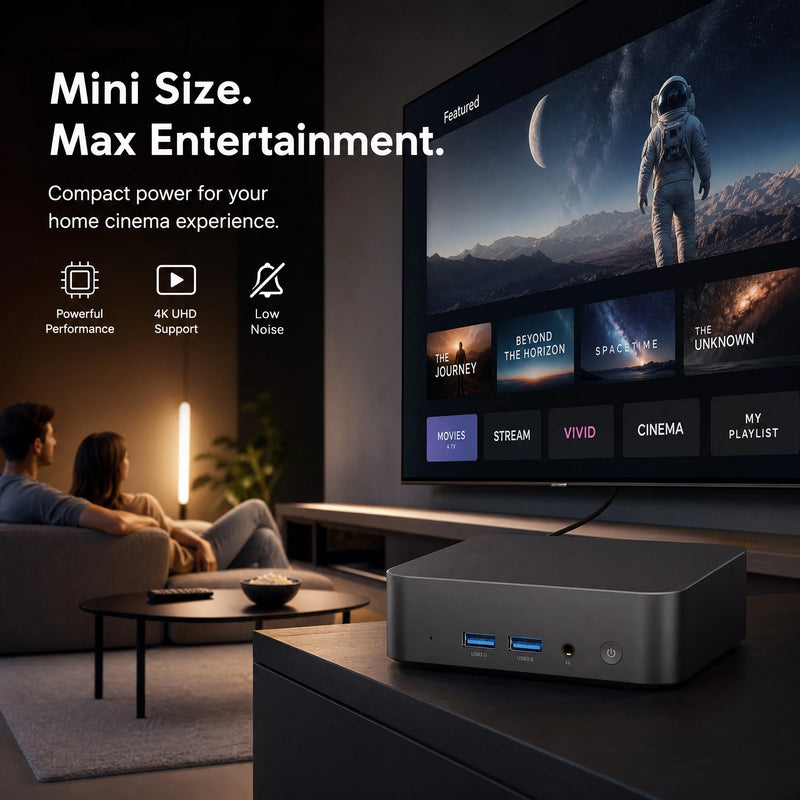 Mini PC Windows 11 Intel I9 10980HK N150 Desktop Gaming Computer PC 32GB RAM 1TB M.2 SSD WiFi 6 BT5.2 Pc Gamer 3 Years Warranty