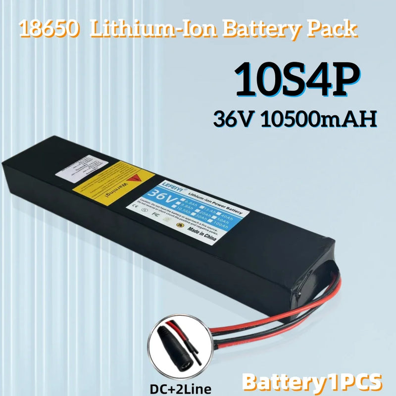 36V 10.5Ah 10S4P 500W power supply, specially modified for Xiaomi M365 electric scooter battery with BMS