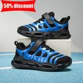 Childrens Sneakers Black Mesh Breathable Comfortable Boys Girls Fashion Casual Shoes Outdoor Soft Elastic Walking Tennis Shoes