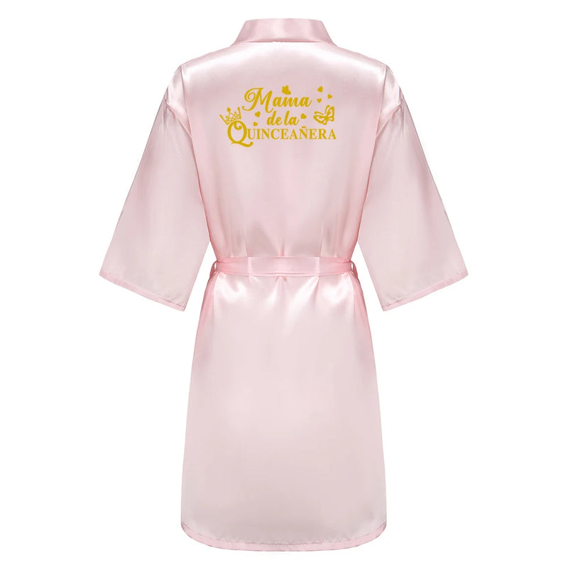 Mis Quince Años Quinceañera Robe Birthday Party Bathrobe | SAMAG