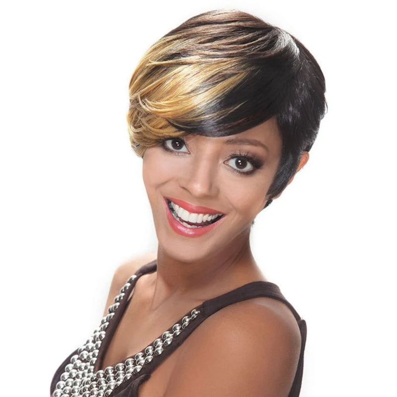 Sale Human Hair Wig Short Straight Human Hair Wigs Pixie Cut Straight Short Bob Wigs For Women  Brazilian Human Hair Machine