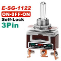 High Current Toggle Switch 2/3/4/6/8/9/12Pin Self Reset/Self-locking Switch Copper Pin 32A 250VAC Push Button Switch