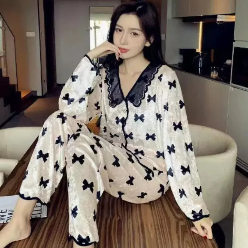 Autumn and winter sleepwear, women's small fragrance | SAMAG