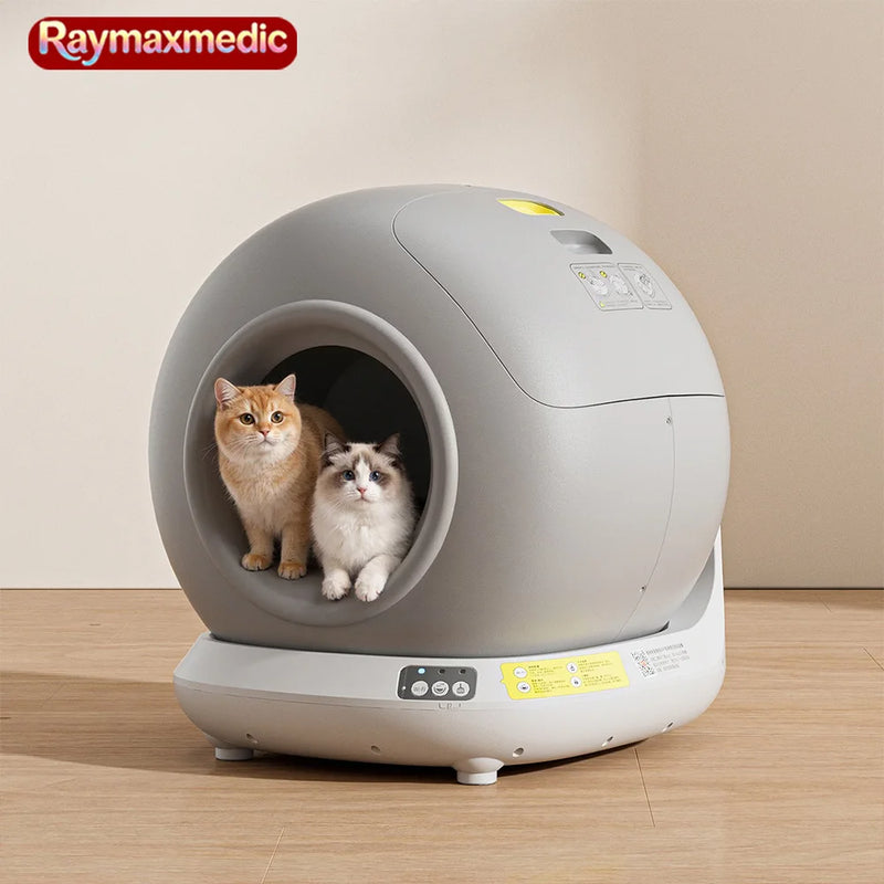 Raymax 78L Self-Cleaning Cat Litter Box App Control ONLY Supports 2.4G WiFi w/Litter Mat&Trash Bags, Fit for Tofu & Mixed Litter
