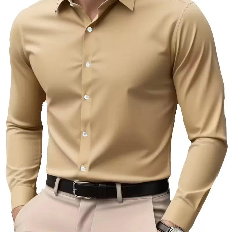 Summer New Men's Long-Sleeve Shirt Business Formal Wear | SAMAG