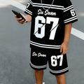 Boys' Outfit Number 67 Mosaic Print T - Shirt Shorts Suit - View 9 | SAMAG