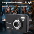 4K 64MP Digital Camera with 18X Digital Zoom, Auto Focus, External Fill Light, 2.8" LCD Screen, Portable Compact Camera for Phot
