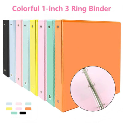 1 - inch 3 Ring Binder with 2 Interior Pockets, for A4 | SAMAG