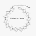 925 Sterling Silver  Vintage Love Heart Map Bracelet Fit DIY Pendant Gift Anniversary Party High Quality Jewelry