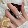 VENTFILLE 925 Sterling Silver Geometric Multilayer Round | SAMAG