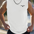New Men's Outdoor Casual T-Shirt Gym Exercise Sleeveless Shirt Mens Summer Loose Undershirt Running Vest Fashion Casual Clothing