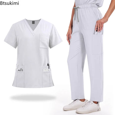 Summer Short Sleeved Hospital Doctor Uniforms Spa Dental | SAMAG