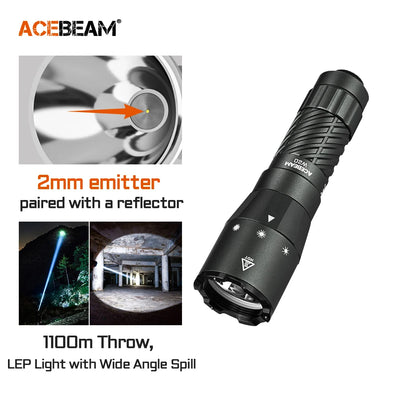 ACEBEAM W20 LEP Long - Range Tactical Flashlight Compatible | SAMAG