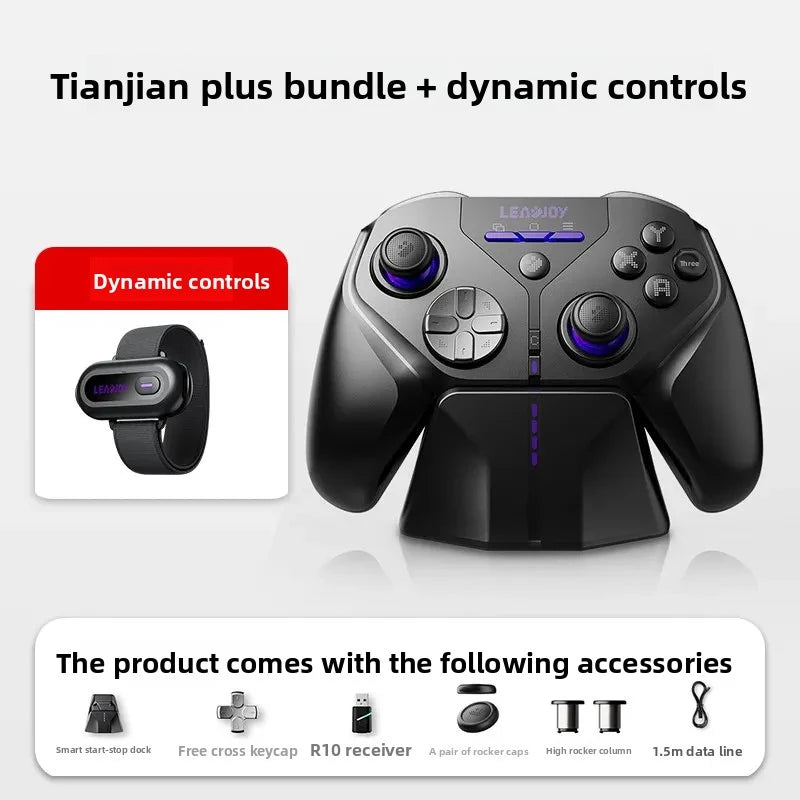 LeadJoy XENO Plus Wireless Gaming Controller FPS Motion Control Gyro Aiming TMR Joystick PC Switch2 Steam Deck iOS Android Apex