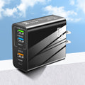 5 Ports 65W USB Type C Fast Charging Charger QC 3.0 Phone Adapter  For iPhone 15 Huawei Xiaomi Samsung EU/US Plug Wall Charger