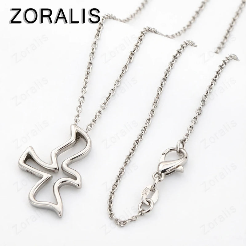 18K Gold Hollow Bird Pendant Necklace For Women necklaces Fashion Party Birthday Wedding Charm Jewelry Gifts