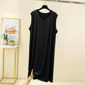 Cool Lightweight Modal Sleepwear Long One-Piece Robe for Men Summer Thin Breathable Naked Sleep Suit Home Comfortable Pajamas