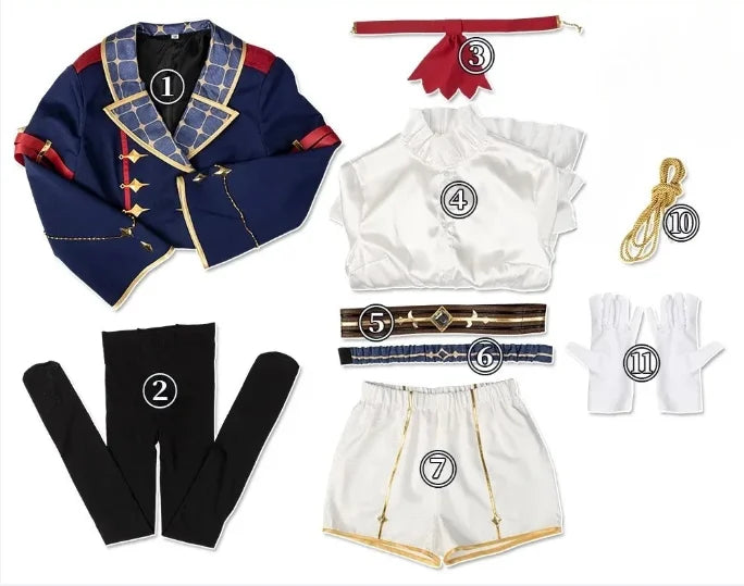 Game Umamusume: Pretty Derby Calstone Light O Cosplay Costume Winning Uniform Coat Dress Wig Woman Masked Ball Suit Custom Size