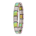 Hapiship New Women's Jewelry 9mm Width Itanlian Elastic Charm Bracelet Fashion Stainless Steel Bangle ST - Visuel 26 | SAMAG