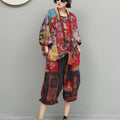 Chinese Style Women Summer Pant Northeast Floral - View 5 | SAMAG