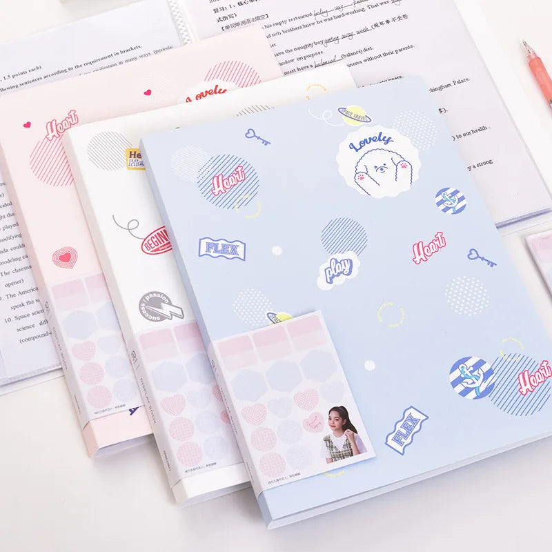 A4 Plastic Budget Binder File Folders For Documents 30/60 Pages Filing Products Office Supplies Desk Stationery Organizer