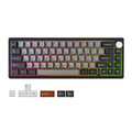 YUNZII AL68 Silver Wireless Custom Mechanical Keyboard, QMK/VIA Aluminum Keyboard, Hot Swap Gasket Gaming Keyboard with Knob