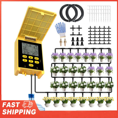 2 Group Automatic Watering System Dual Pump Solar Drip | SAMAG