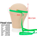 Alileader Canvas Block Poly Head Wig Making Head Weft/Wig Display Styling Mannequin Head Manikin Head Dryer20.5" 21"22.5"23inch