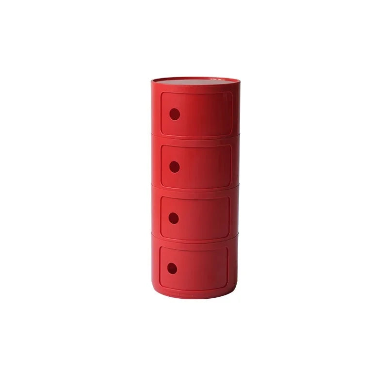 Round bedside table nordic plastic Bedside cabinet for bedroom small side end table nightstand Storage locker