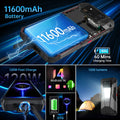 【Ships from US】Unihertz Tank 4 pro 8849 Smartphone Android 16 with 720P Projector 5G AI Dimensity 8300 3K AMOLED 11600mAh 120W