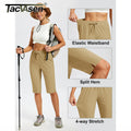 TACVASEN Women's Quick Dry Hiking Capris 4 - Way Stretch - View 4 | SAMAG