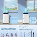 14000 BTU Portable Air Conditioner 4-in-1 Cool Dry Swing Fan Portable AC Unit with Remote LCD Display Child Lock Quiet Operation Fast Cooling Air Purification Dehumidifier Combo for Home Room Up to 800 Sq Ft