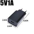 1-5Pcs Universal EU Plug Travel USB Wall Charger 5V2A 1A Power Adapter USB-A Phone Charging for Samsung IPhone IPad Xiaomi Huwei