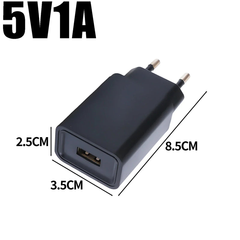 1-5Pcs Universal EU Plug Travel USB Wall Charger 5V2A 1A Power Adapter USB-A Phone Charging for Samsung IPhone IPad Xiaomi Huwei