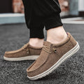 Brand Men Casual Shoes Fashion Denim Canvas Shoes Breathable Men Walking Flat Shoes Outdoor Large Size Light Men's Shoes Loafers