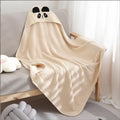 Thickened Absorbent Cotton Baby Bath Robe Cartoon Hooded Design Portable Soft Swaddle Blanket Infant Shower Daily Care Towel