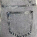 Men's American Retro Casual Cargo Jeans, Loose Fit, Solid | SAMAG