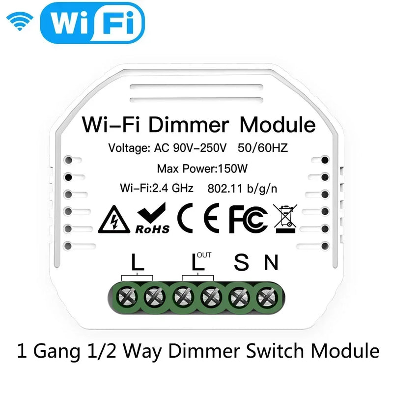 MOES Tuya Smart ZigBee WiFi Switch Module Dimmer Curtain Switch Smart Life App Remote Control Alexa Google Home Voice Control