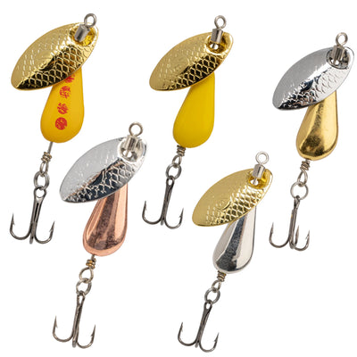 Qualy Metal Spoon Spinner Baits 2.8g 4.7g 6.7g Rotating | SAMAG