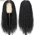 Boho Goddess Box Braid Wig with Baby Hair Lace Front Braided Wigs for Women Brown Hair Synthetic Blended Braids Wig Curly Hair