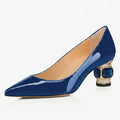 women's pointed toe pumps fashion chunky heels fall spring pumps woman party office dress shoes woman