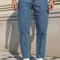 Men's Jeans Are Made of Classic Blue Denim Fabric | SAMAG