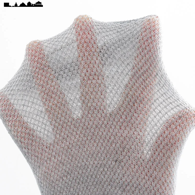 6 Pairs Breathable Men's Socks Short Ankle Elastic Solid Color Mesh High Quality Business Unisex Sokken Plus Size EU38-47